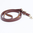Angel Pet Supplies - Leather & Brass Multi-Function 7ft Leash - Brown