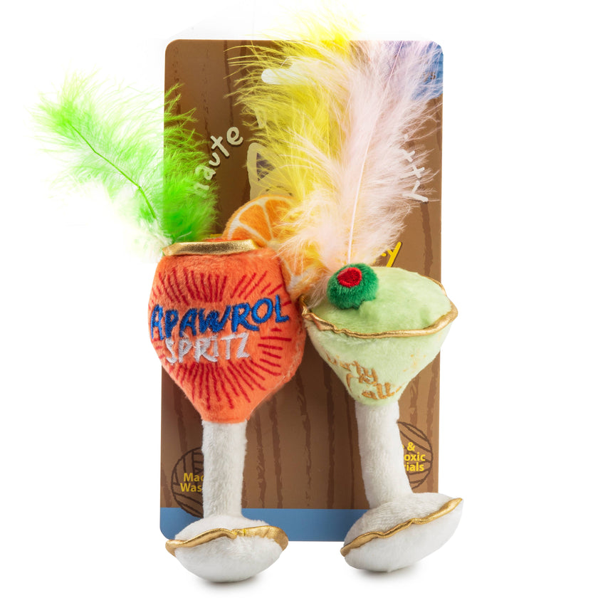 Kitty Cocktails 2-Pack Organic Catnip Toys
