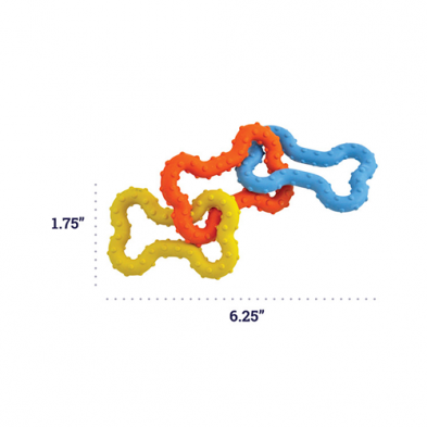 Outward Hound - Petstages - Mini Bone Tug Puppy Chew Dog Toy