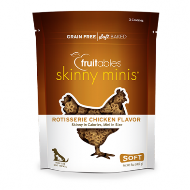 Flavor Dog Treat 5 oz   Fruitables® Skinny Minis® Rotisserie Chicken Flavor Dog Treat