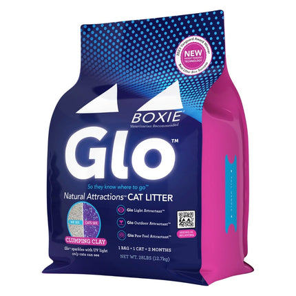 BoxieGlo Natural Attractions Clumping Clay Litter - Scent Free