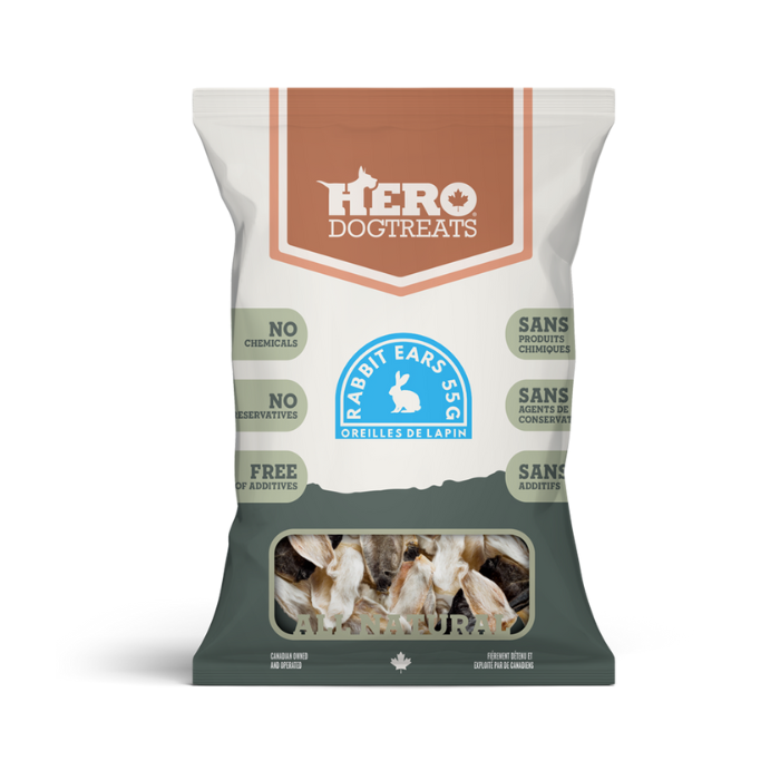 Hero Dog Treats- Rabbit Ears