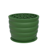 Honeycomb Silicone Slow Feeder Bowl - Standard, Hunter Green