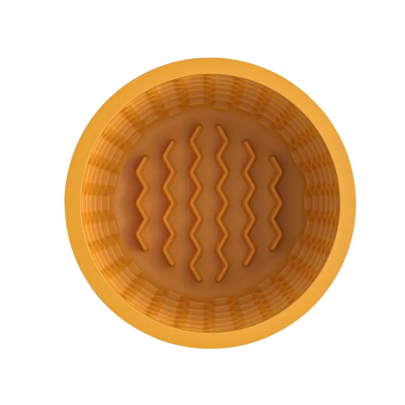 Honeycomb Silicone Slow Feeder Bowl - Mini, Mustard