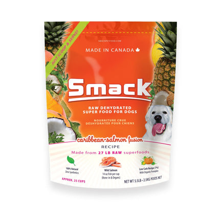 Smack Dehydrated Dog Food, Caribbean- Salmon Fusion Recipe 2.5kg