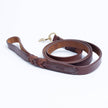 Angel Pet Supplies - Leather Braided Leash - 6ft, Brown