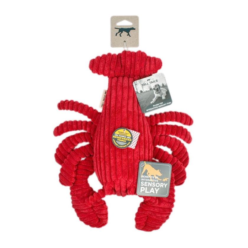 Tall Tails Lobster Plush  Crunch Toy – 14″