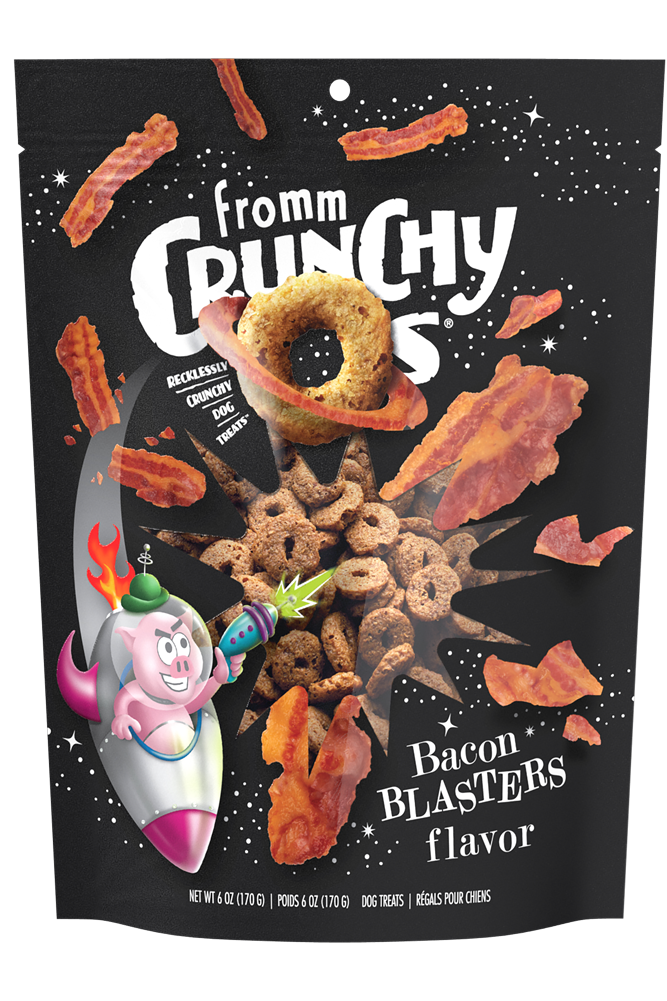 Fromm Crunchy O's Dog Treats - Bacon Blasters