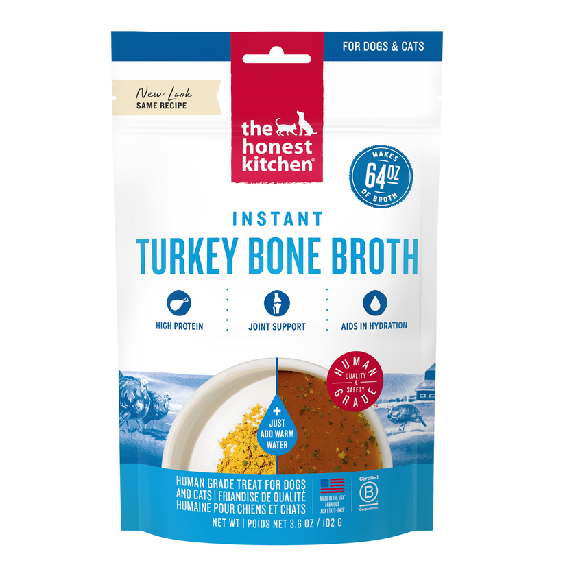 The Honest Kitchen Turkey & Turmeric Instant Bone Broth (3.6 oz)