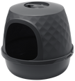 Moderna Diamond Hooded Litter Box - Ebony