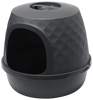 Moderna Diamond Hooded Litter Box - Ebony