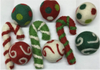 Karma Cat - Wool Christmas Holiday Cat Toy - Green Assorted