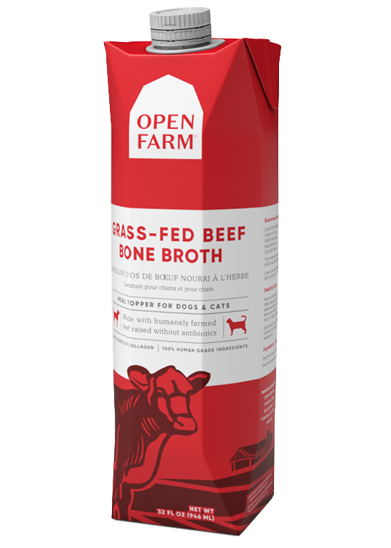 Open Farm - Grass-Fed Beef Bone Broth for Dogs & Cats 32oz