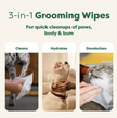earth rated - Grooming Wipes White Tea & Basil (100ct)