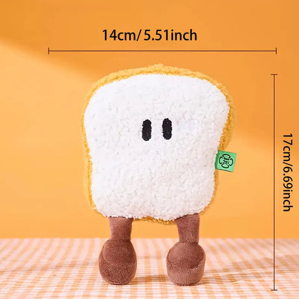 Brunch Buddies Squeaky Plush Toys - Toasty