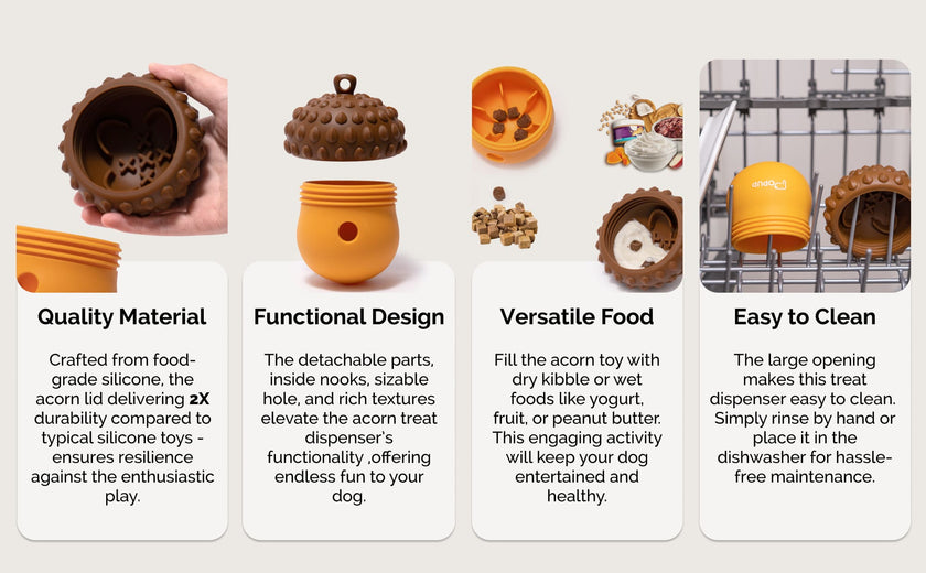 PoPupJoys - Acorn Treat Dispenser - Green