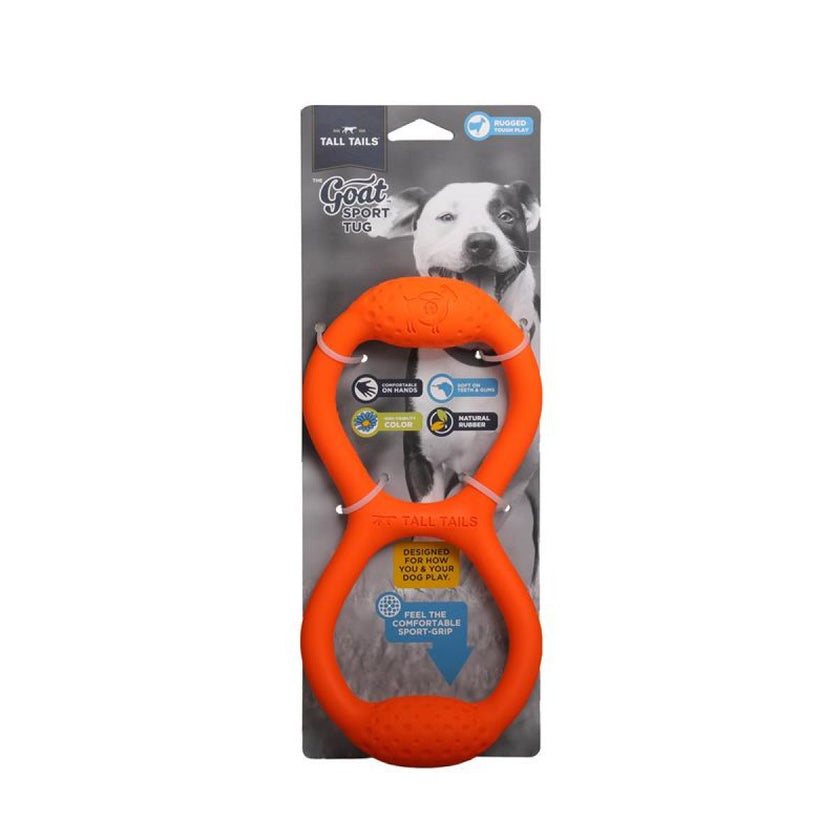 Rubber Tug Toy – 11″ – Orange
