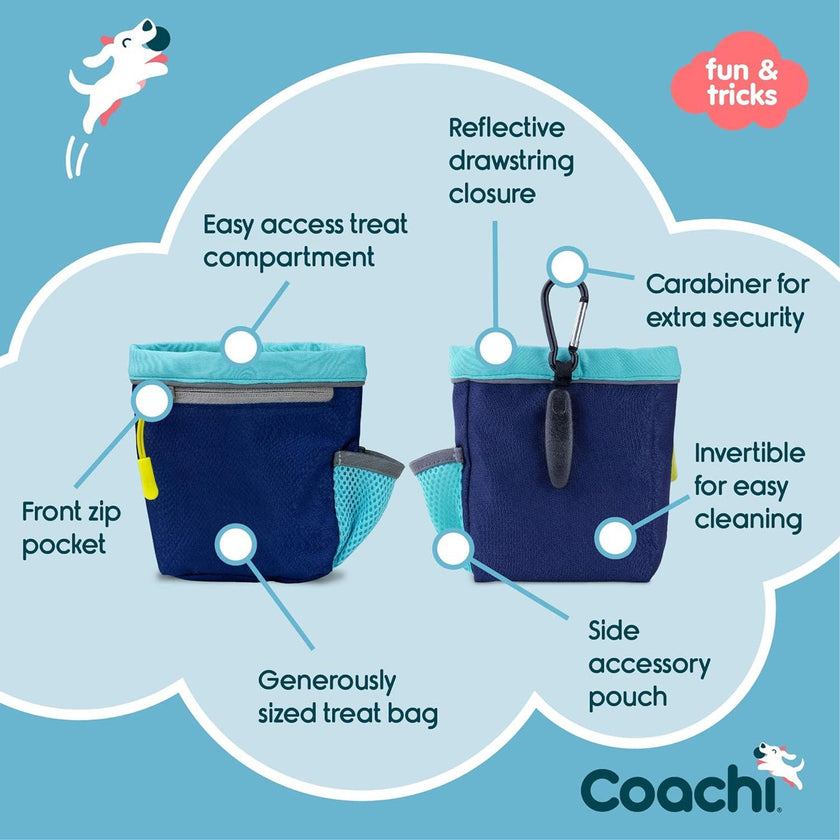 Coachi Train & Treat Bag - Navy & Light Blue
