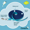 Coachi Waterproof Training Line - 10m, Navy & Blue