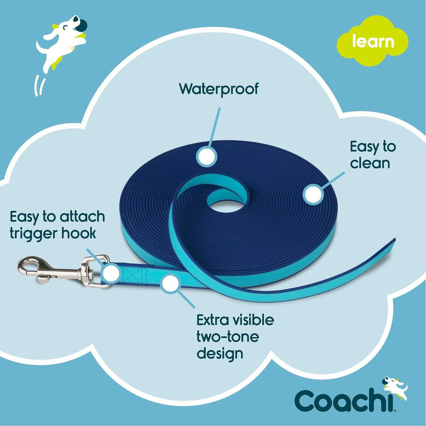 Coachi Waterproof Training Line - 10m, Navy & Blue