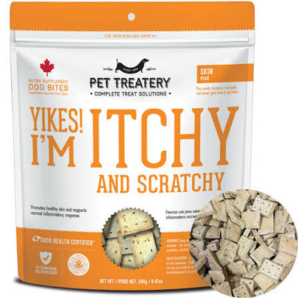Granville Island Pet Treatery Yikes! I'm Itchy and Scratchy Dog Treats - Skin & Coat Support Supplement Formula (240g)