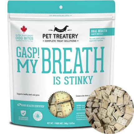 Granville Island Pet Treatery Gasp! My Breath Is Stinky Dog Treats - Oral Health Supplement Formula ( 240g)