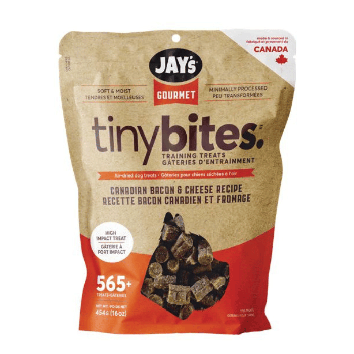 Jay's Gourmet Tiny Bites Bacon & Cheese Air-Dried Dog Treats - 150g