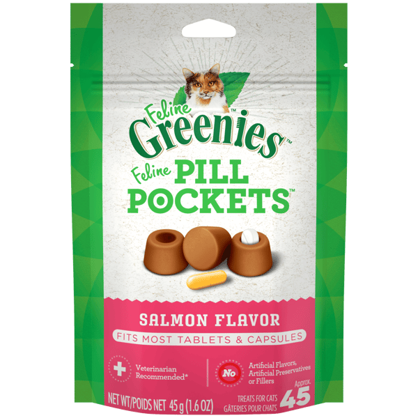 FELINE GREENIES™ PILL POCKETS™ Adult Salmon Flavour