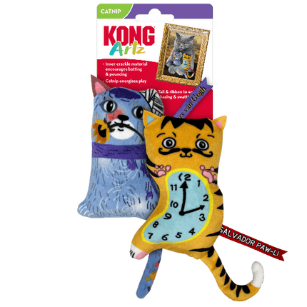 KONG Artz Dahli/Van Gogh Cat Crackle Toys