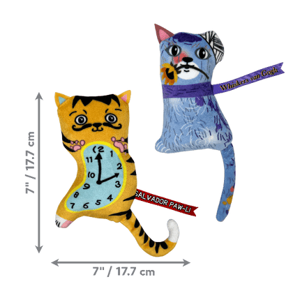 KONG Artz Dahli/Van Gogh Cat Crackle Toys