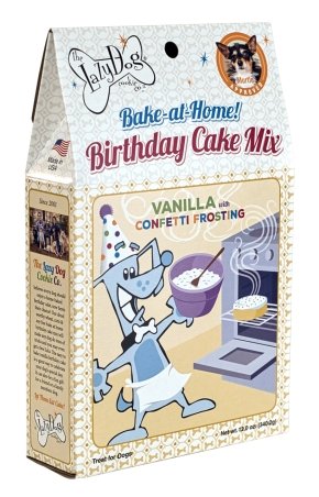 Lazy Dog - Birthday Cake Mix Vanilla with Frosting and Confetti Sprinkles