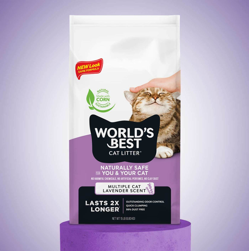 World's Best Cat Litter Multi-Cat - Lavender (14lb/6.35kg)