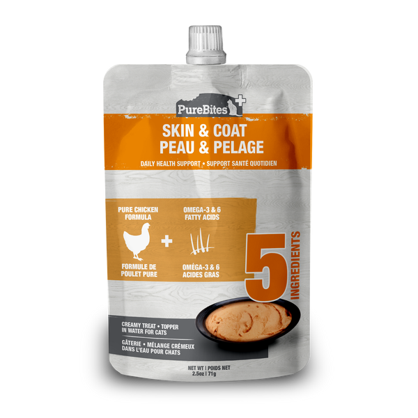 PureBites+ Functional Cat Treats Skin and Coat