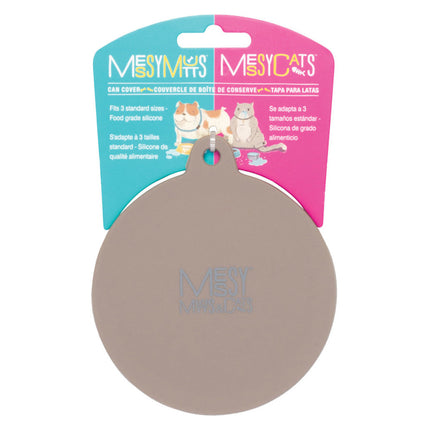 Messy Mutts & Cats Silicone Universal Can Cover - Grey