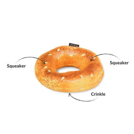 Pet P.L.A.Y. by Earth Rated - Plush Montreal Bagel