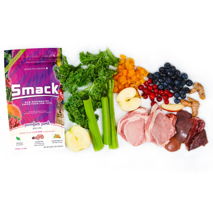 Smack Raw Dehydrated Cat Food Purrfect Pork