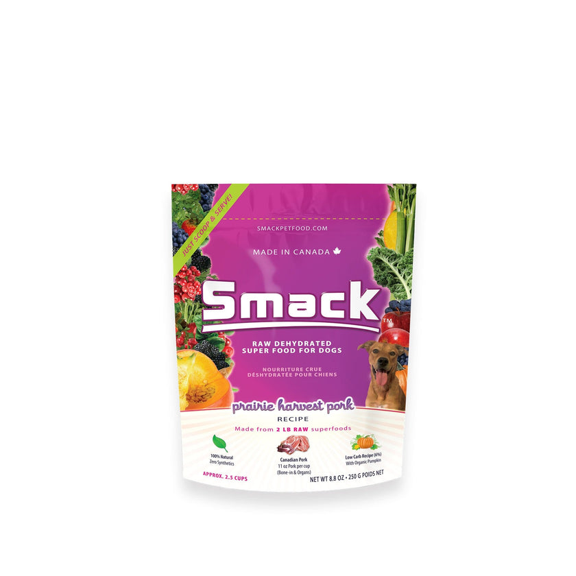 Smack Raw Dehydrated Dog Food Prairie Harvest Pork