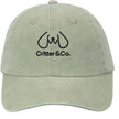 Critter & Co. Green Garment-Washed Cap