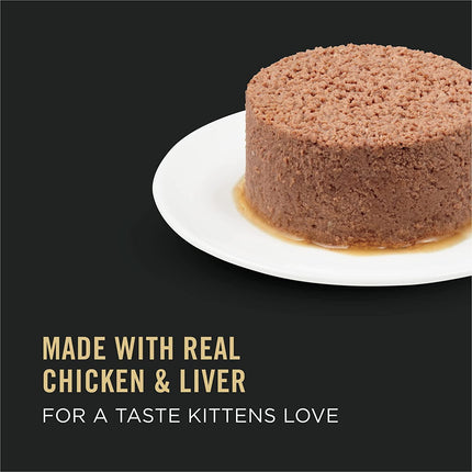 Purina Pro Plan Kitten Chicken & Liver Entrée Classic Wet Cat Food - Growth Support Formula - 85g