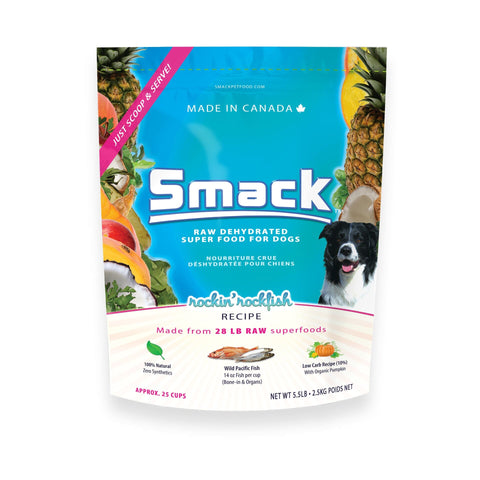 Smack Dehydrated Dog Food, Rockin' Rockfish Recipe (5.5lb/2.5kg)
