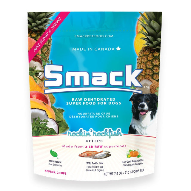 Smack Raw Dehydrated Dog Food Rockin' Rockfish