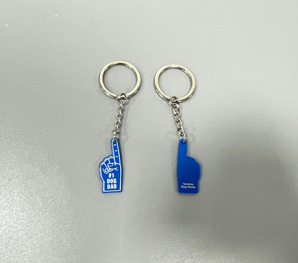 #1 Dog Dad Keychain