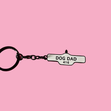 Toronto Dog Dad Street Sign Keychain