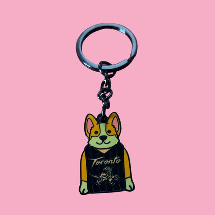 Toronto Raptors Corgi Keychain