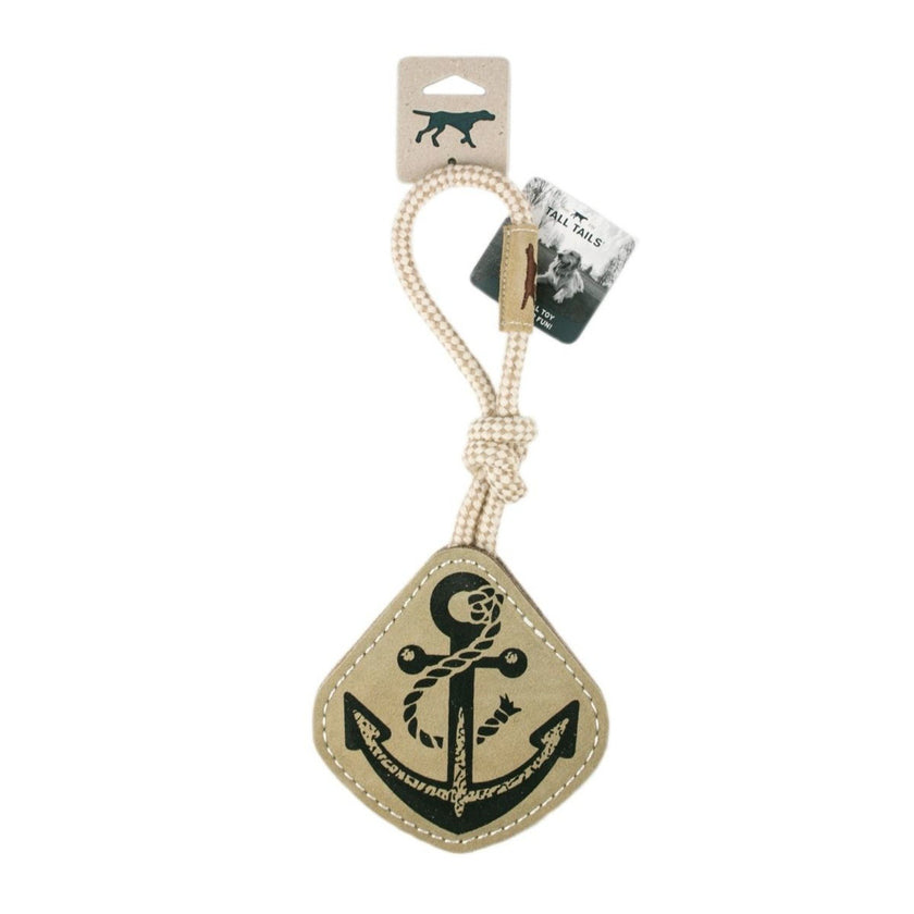 Tall Tails Natural Leather & Wool Anchor – 14″