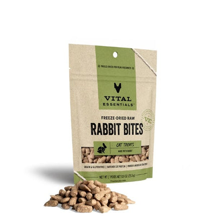 Vital Essentials Freeze-Dried Rabbit Bites Cat Treats